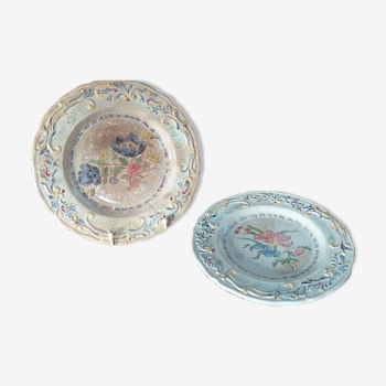 Assiettes en porcelaine Creil et Montereau