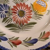 Antique HB Quimper faience plate