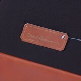 Leather armchair by Gérard Guermonprez, 1970