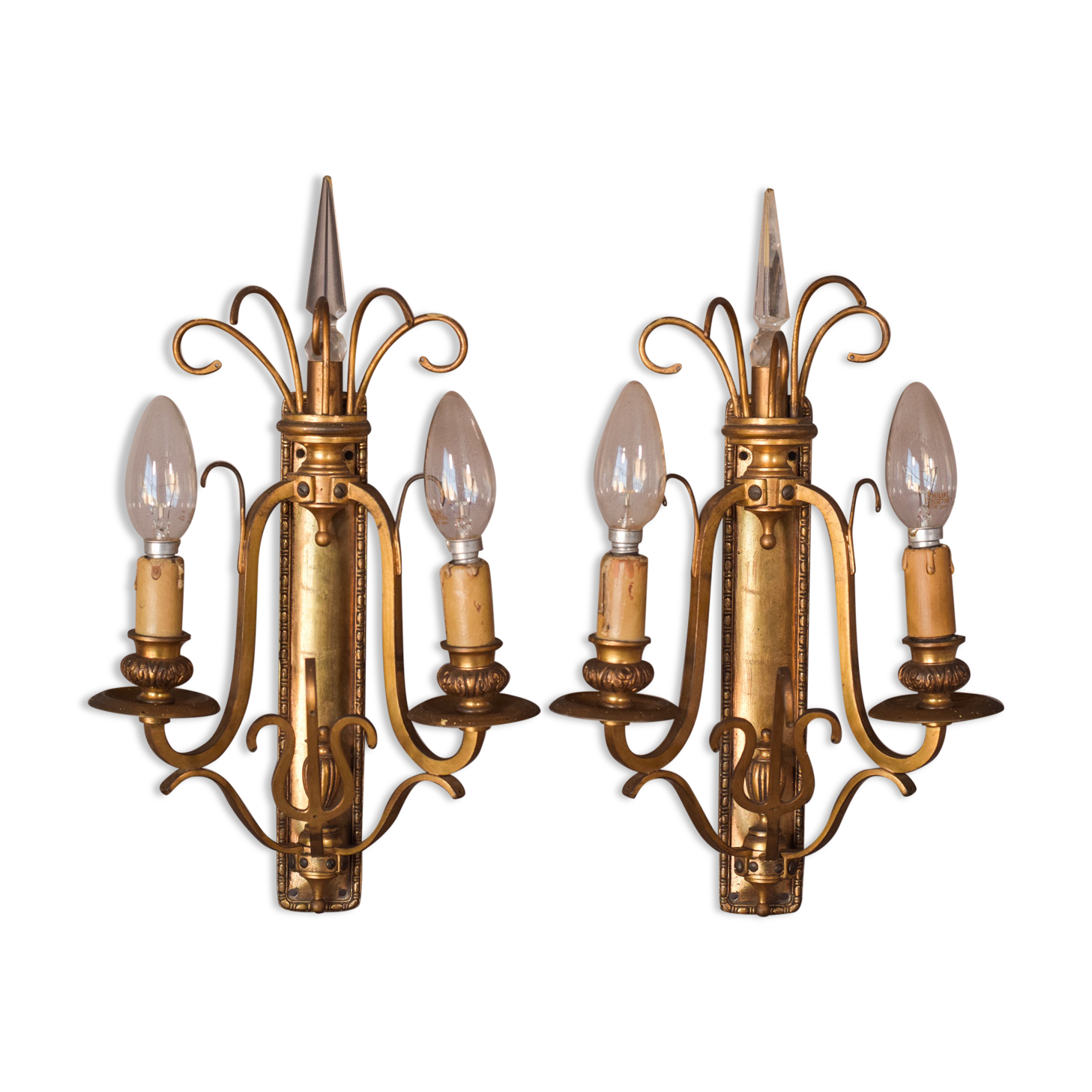 Classical High Quality Pair of Wall Lamps