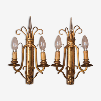 Classical High Quality Pair of Wall Lamps