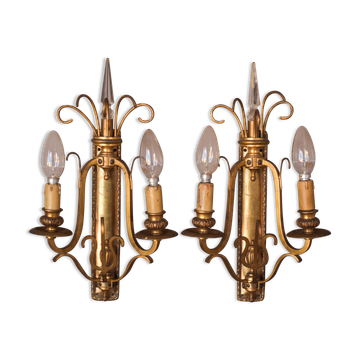 Classical High Quality Pair of Wall Lamps