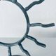 Iron sun candle holder