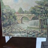 Oil on canvas, signed Francis Maurel, Provençal painter, 1941