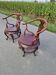 Pair of antique Chinese carved mahogany armchairs, circa 1960s