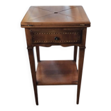 Games table called chess table in wood marquetry