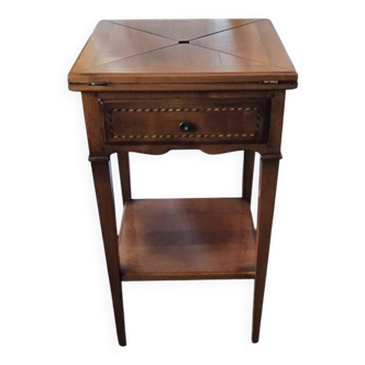 Games table called chess table in wood marquetry