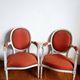Pair of Louis XVI medallion cabriolet armchairs