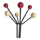 Vintage metal and wood coat rack