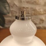 Pair of opaline glass lamps, Italy, 1960s/70s