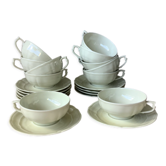 Cups Limoges B&C Bernadaud early 20th century