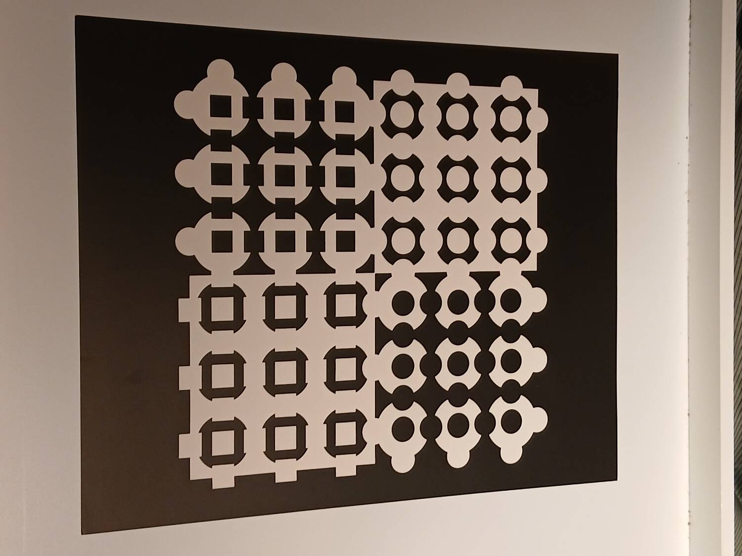 Screen print by Victor Vasarely - "Corpuscular" - Art & Science / Structure