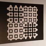 Screen print by Victor Vasarely - "Corpuscular" - Art & Science / Structure