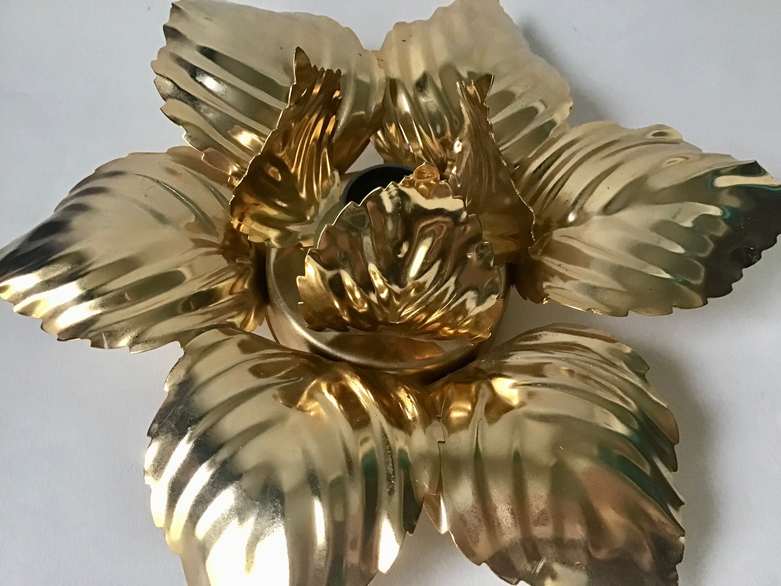 Masca Golden Flower Wall Lamp