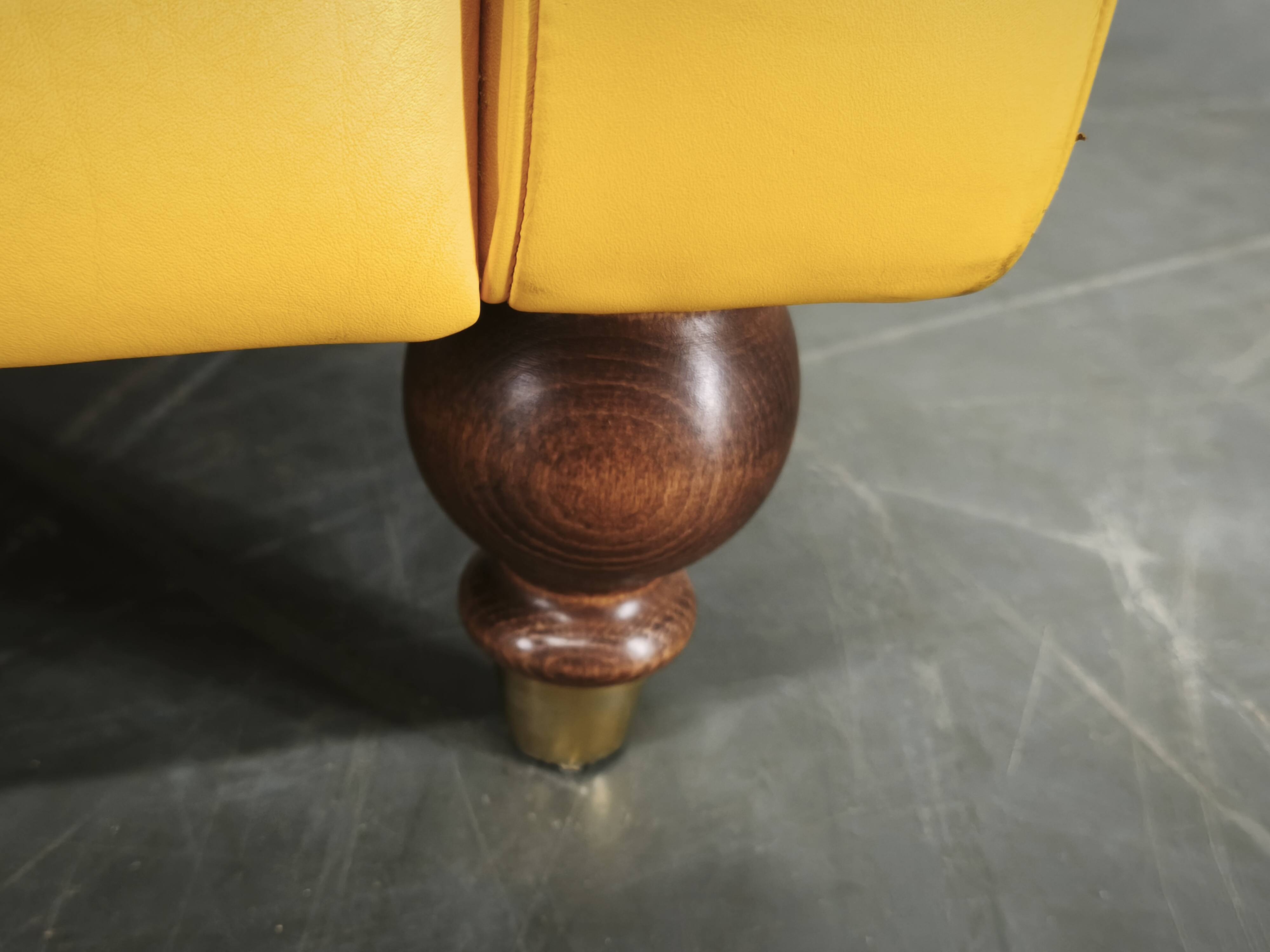 Poltrona Frau George Leather Sofa, Italy, 1992, Labeled