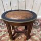 Tabouret de piano assise cuir art déco