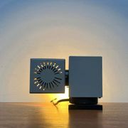 Mid-century minimalist cube wall table lamp 6015 by Kaiser, 1960