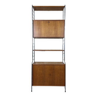 60s 70s teak shelf wall shelf WHB Germany string shelf Danish design