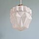 Art Deco pendant lamp in satin glass, 1920s-30s