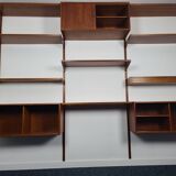 Modular bookcase vintage teak Danish, Designed by Kai Kraistensen for FM Mobler