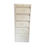 Metal piece of furniture with valves