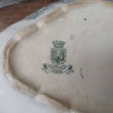 Ancien légumier plat de service Terre de Fer Porcelaine opaque de Gien modèle Océan