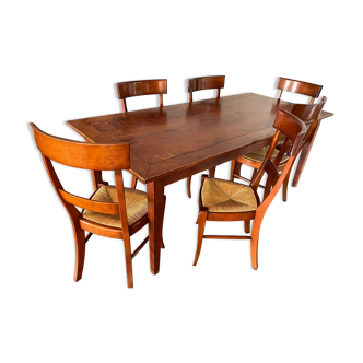 Cherry tree table and chairs