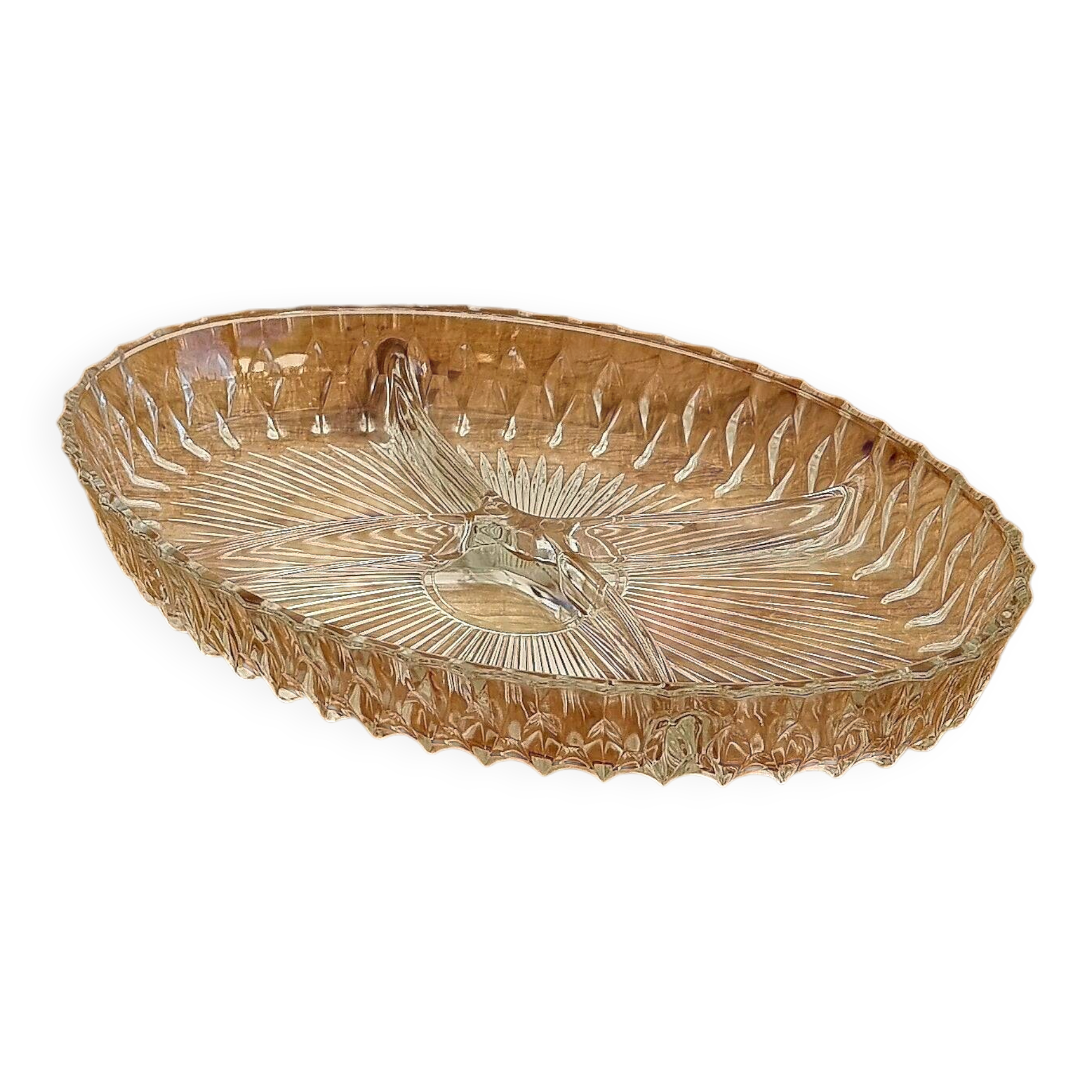 Vintage oval aperitif platter