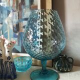 Empoli blue glass cut