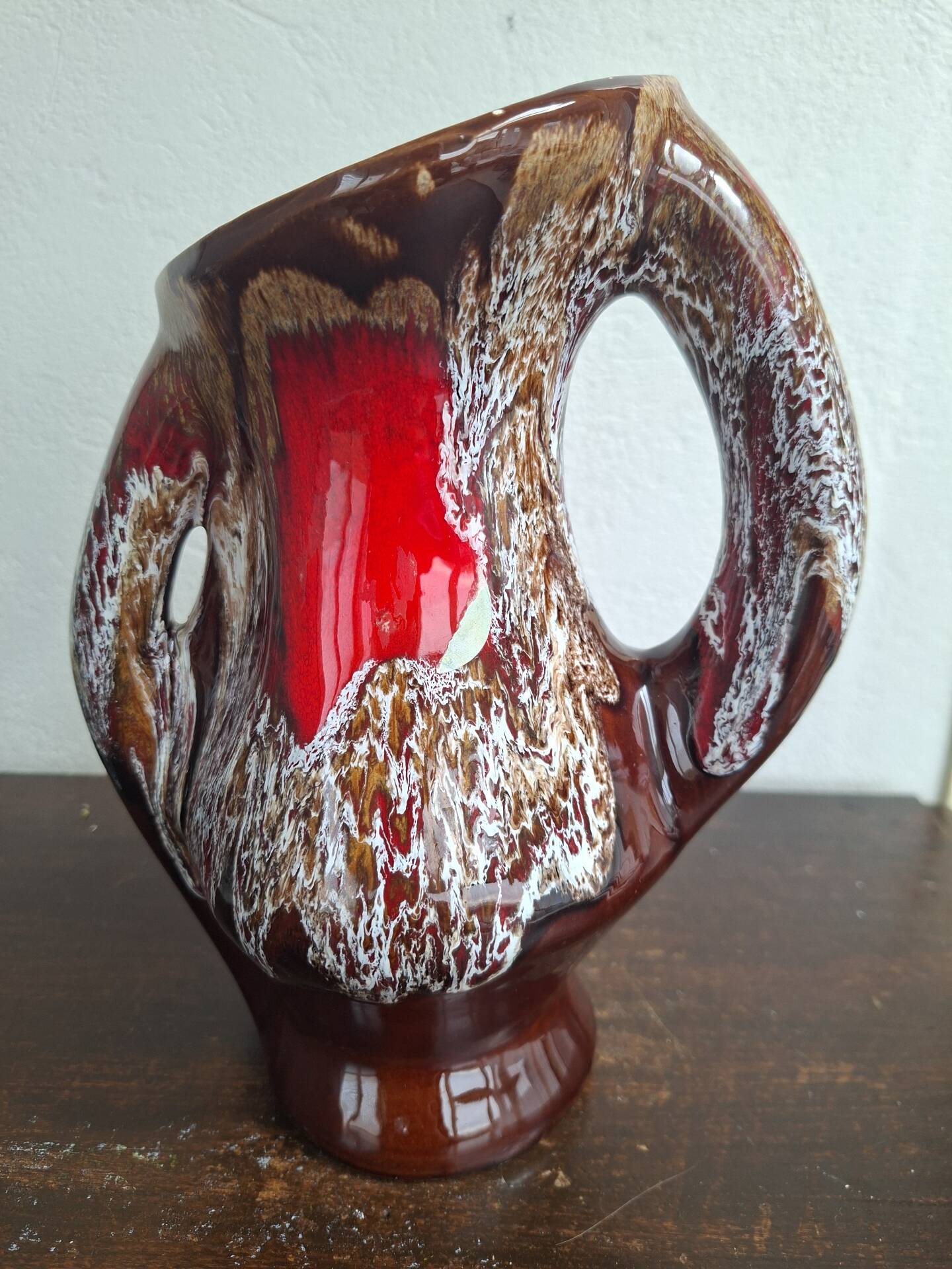 Vintage 70s Pitcher Vase - Vallauris Fat Lava Style - 24 cm