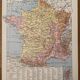 Old map of France (former provinces) from 1928