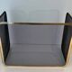Three-Panel Folding Fire Screen in Polished Brass and Steel Mesh