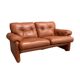 Cognac leather Coronado 2 seat sofa by B&B Italia, Italy 1960s