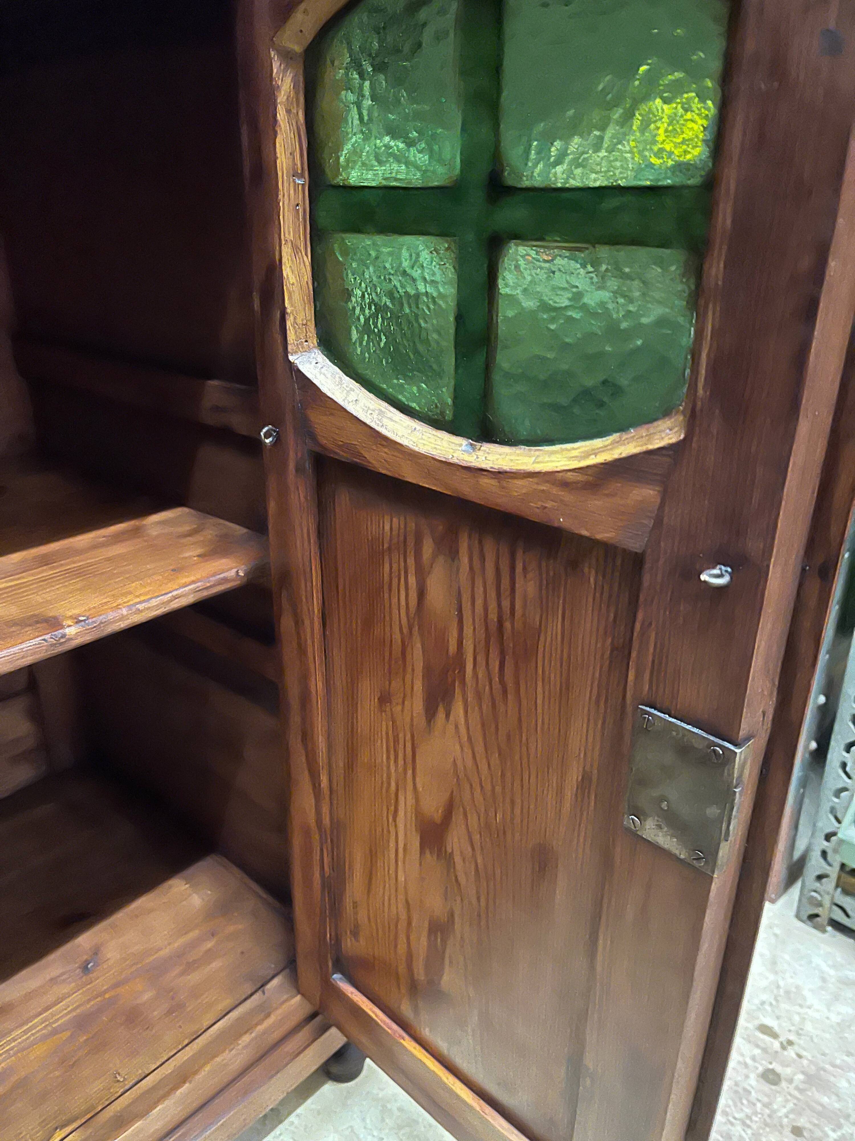 old children's wardrobe in fir