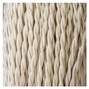 Lampe fer forgé, câble tissu 2M, abat-jour coton