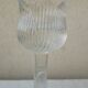 Pair of glass candlesticks