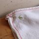 Set of 6 vintage embroidered table napkins with leaves.