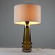 Amber & Clear Glass Table Lamp – Sweden, 1960s/1970s