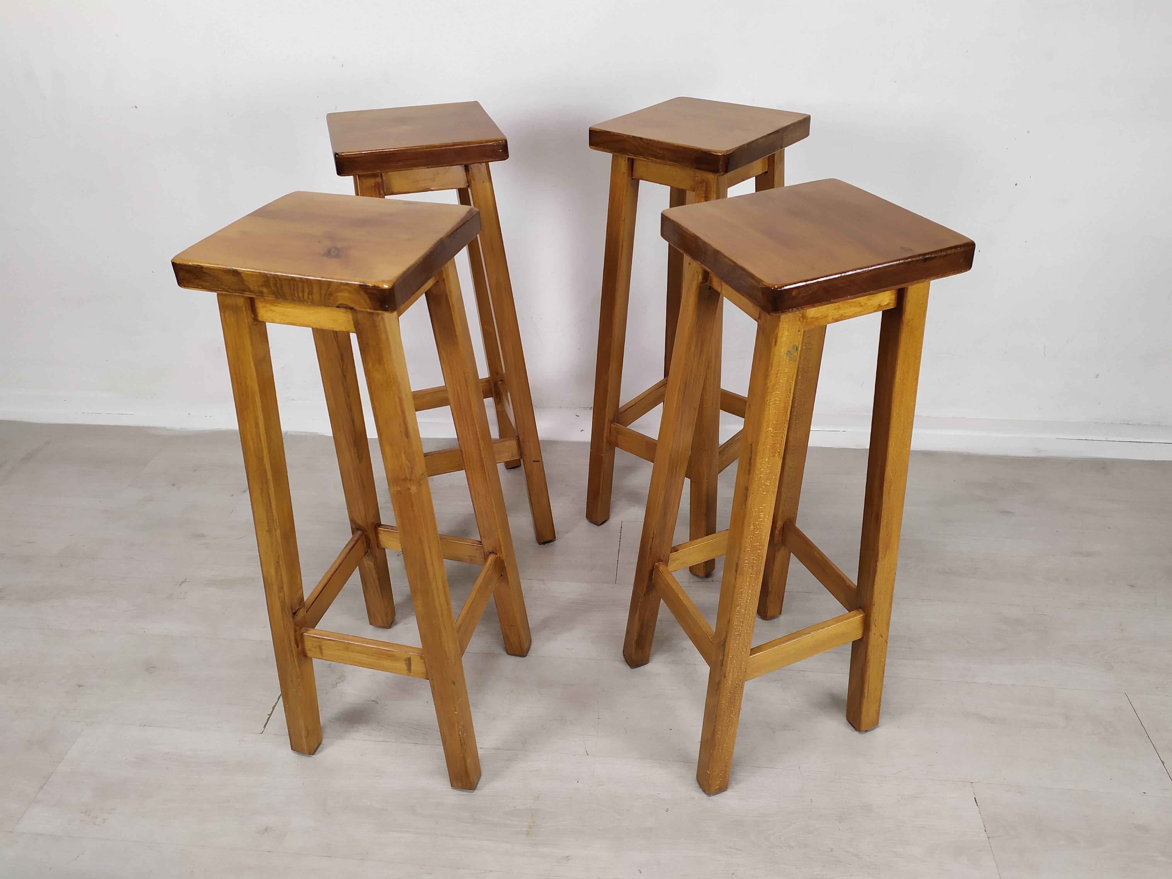 4 tabourets de bar vintage