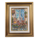 Mid-Century Modern Swedish "Balcony Garden" Vintage Oil Painting, Framed