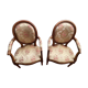 Pair of armchairs Louis XV/Louis XVI, medallion