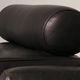 Italian modern leather swivel lounge chair steel by Natuzzi, Italy 1970
