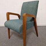 Pair of free span bridges armchairs from the 50s