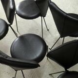 series of 6 Lübke chairs, 1970