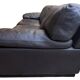 Roche Bobois brown leather sofa