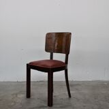 Vintage dining chairs in walnut, italy, 1930s, set of 6