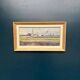 Swedish Oil on panel "Silhouette over Örebro" by HARRY THOMANDER, Framed 46x26cm