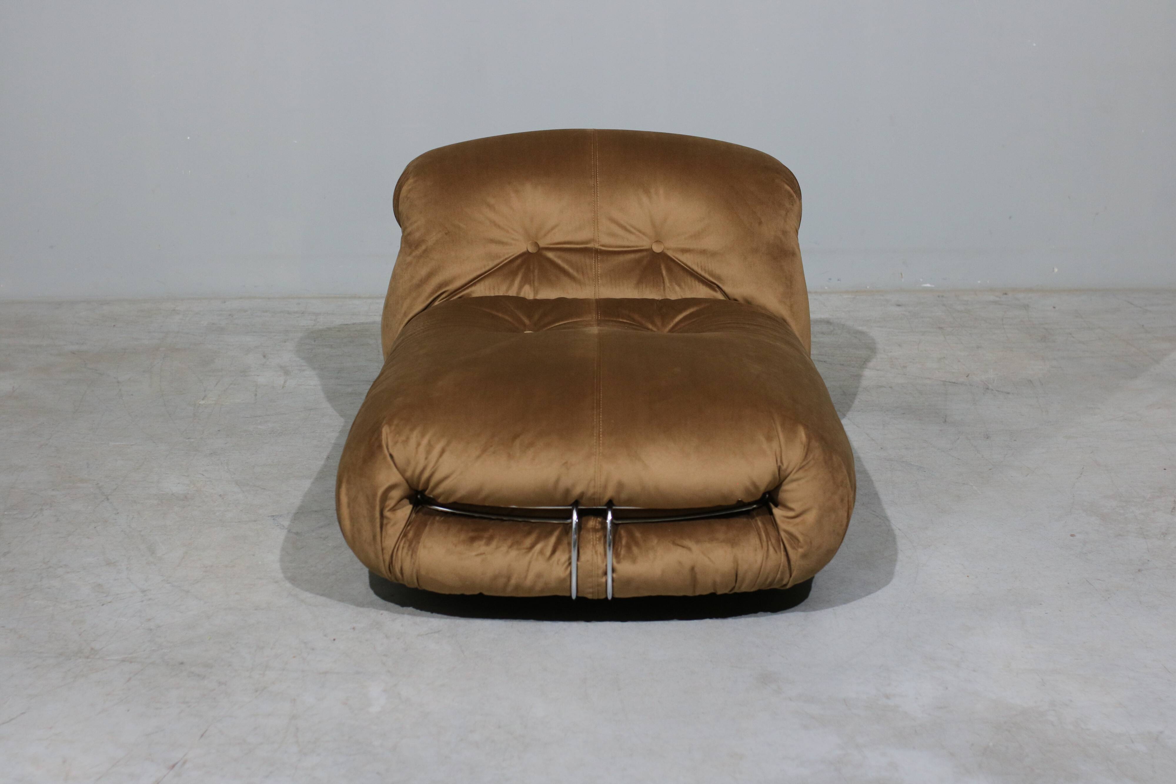 Lounge Chair and Ottoman from Afra & Tobia Scarpa for Cassina 1960s