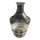 Black vichy pattern bistro water decanter