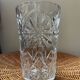 Vintage Marguerite vase in chiseled crystal